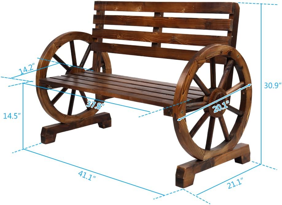 🌞 2-Person Outdoor Bench for Cozy Relaxation 🪑💚 Perfect for Your Backyard! 🌿