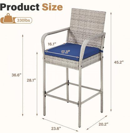 🍹 Outdoor Barstools 🪑✨ Stylish & Weatherproof Seating 🌞🌿
