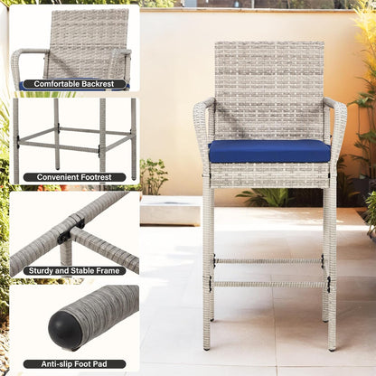 🍹 Outdoor Barstools 🪑✨ Stylish & Weatherproof Seating 🌞🌿