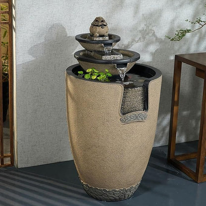 💧 Elegant Outdoor Fountain 🌿✨ Jar-Shaped Serenity 🌸🕊️