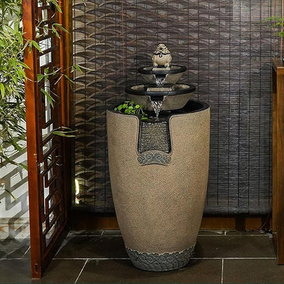 💧 Elegant Outdoor Fountain 🌿✨ Jar-Shaped Serenity 🌸🕊️
