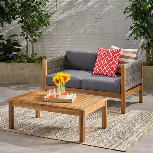 🌿 Cozy Outdoor Loveseat 🛋️ Perfect Patio Vibes ☀️✨